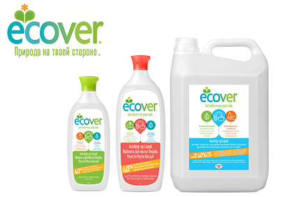 Обновленные жидкости для мытья посуды Ecover Обновленные жидкости для мытья посуды Ecover