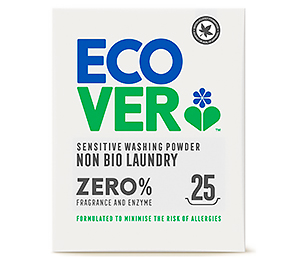 Экологический стиральный порошок-концентрат универсальный Ecover Эковер ZERO SENSITIVE NON BIO, 1875 гр