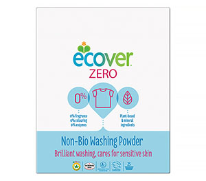 Экологический стиральный порошок-концентрат универсальный Ecover Эковер NON BIO ZERO, 1875 гр