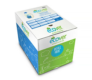Экологическая жидкость для стирки в картонной упаковке Ecover Эковер, 15 л. (Refill)